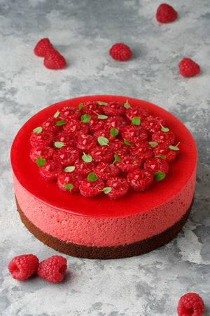 Raspberry Souffle Cake from Artistic Mousse Cakes e-book