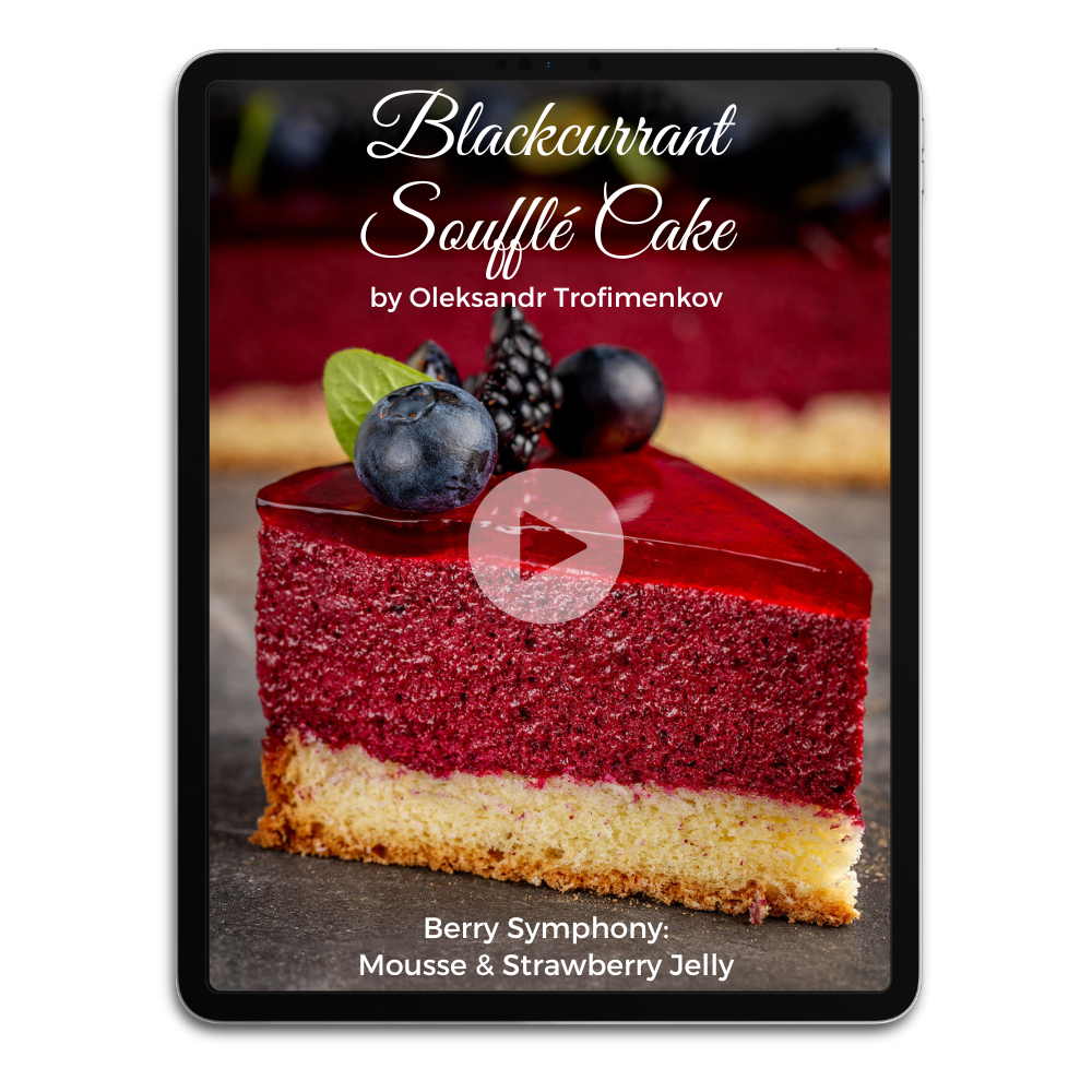 Blackcurrant Soufflé Cake