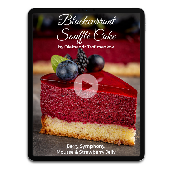 Blackcurrant Soufflé Cake