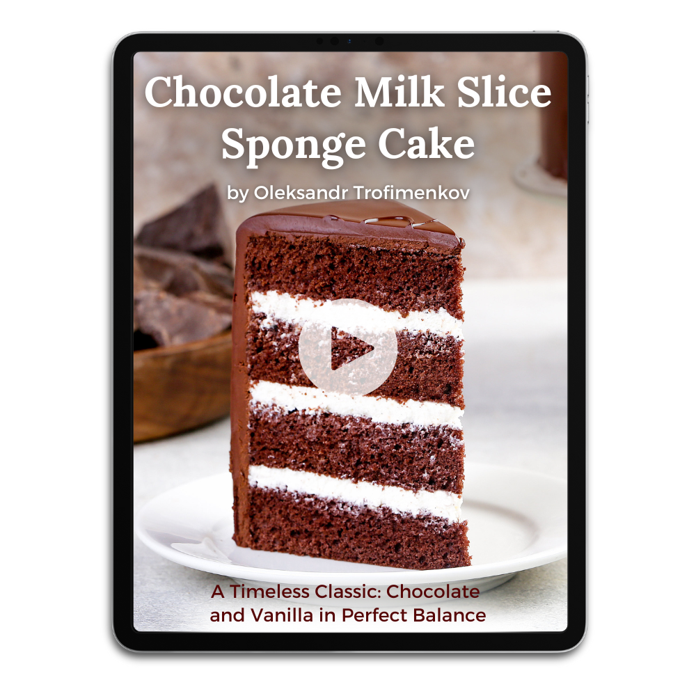 Chocolate Milk Slice Sponge Cake