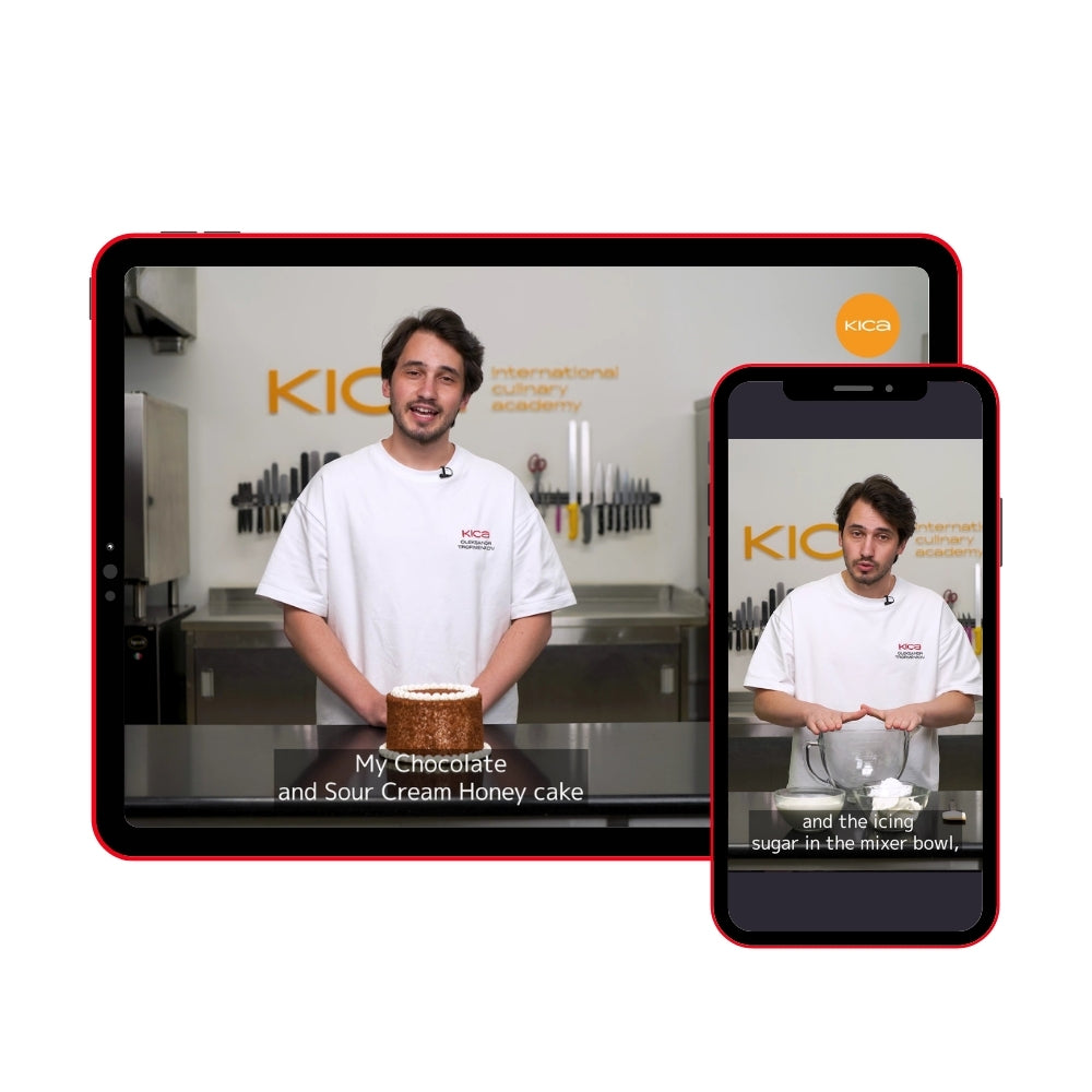 Chocolate Sour Cream Honey Cake