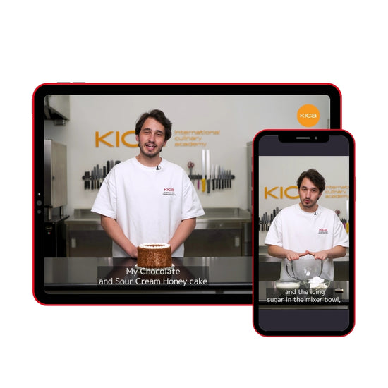 Chocolate Sour Cream Honey Cake