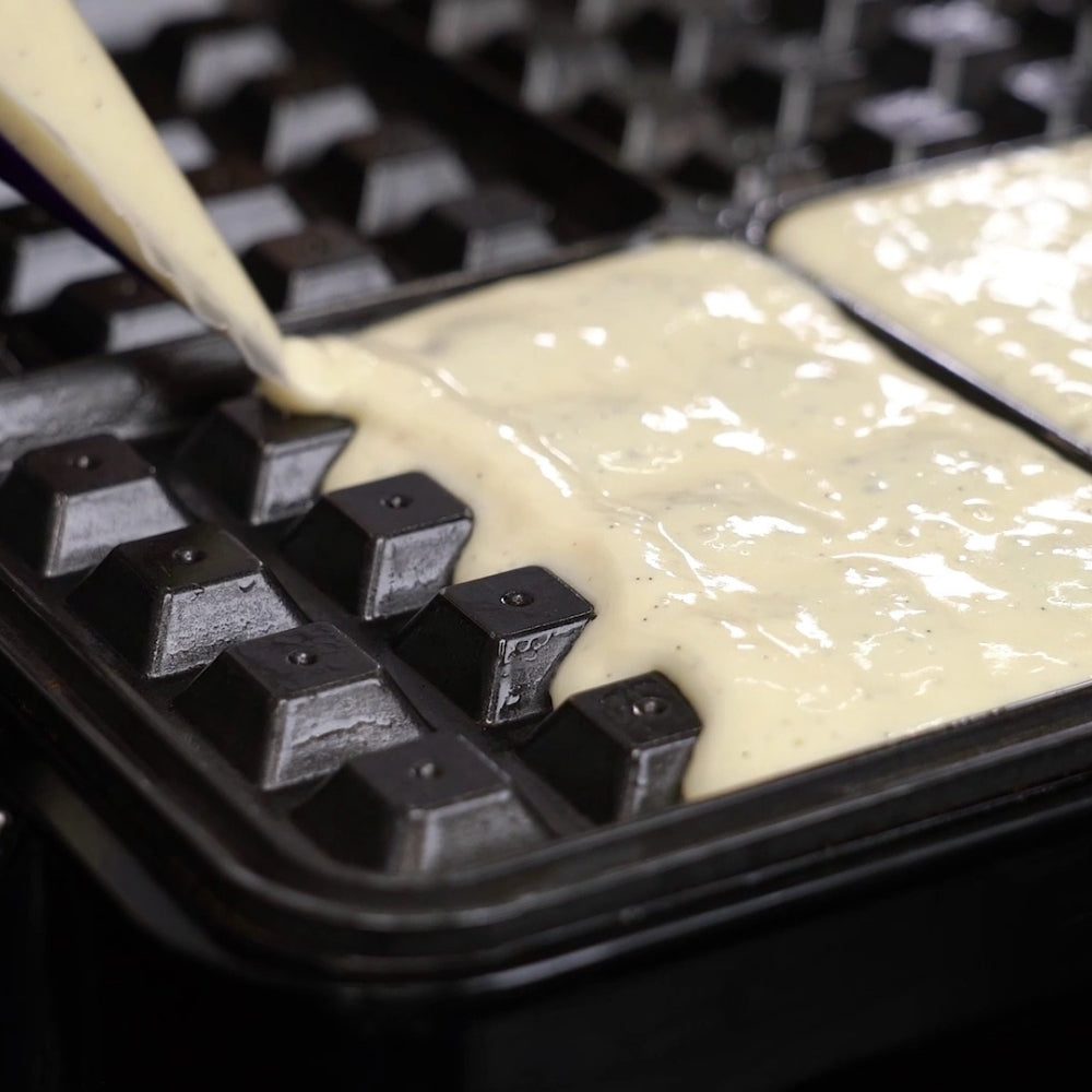 fluffy golden waffles