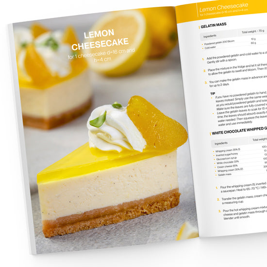 a slice of Lemon Cheesecake