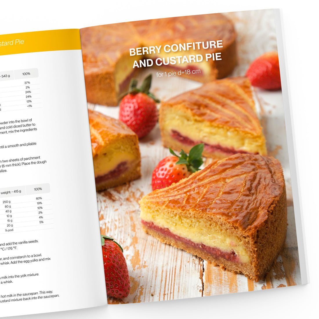 Delicious Pies Cookbook: Prepare and taste 10 fruit & berries bakes creations