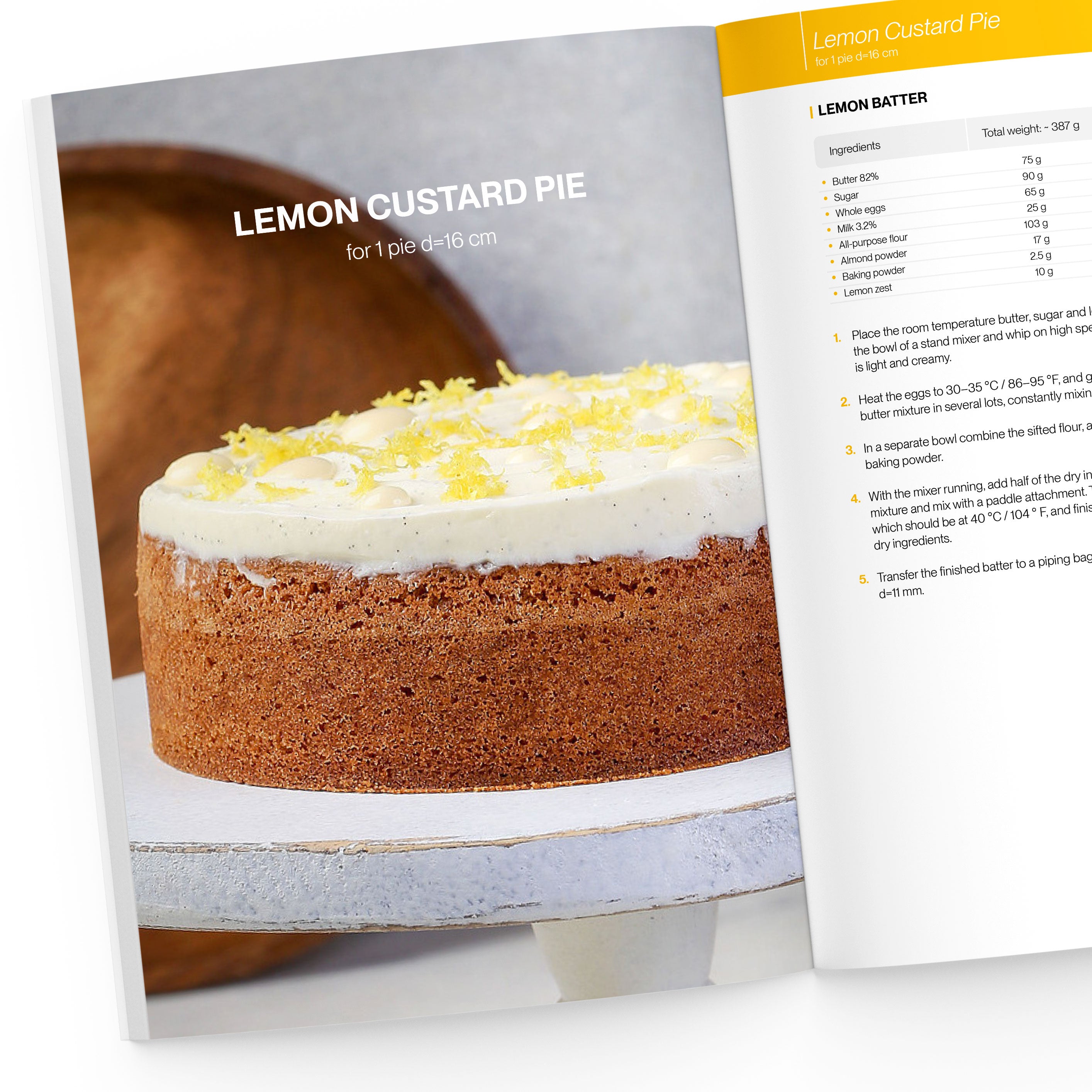 Lemon Custard Pie on the page