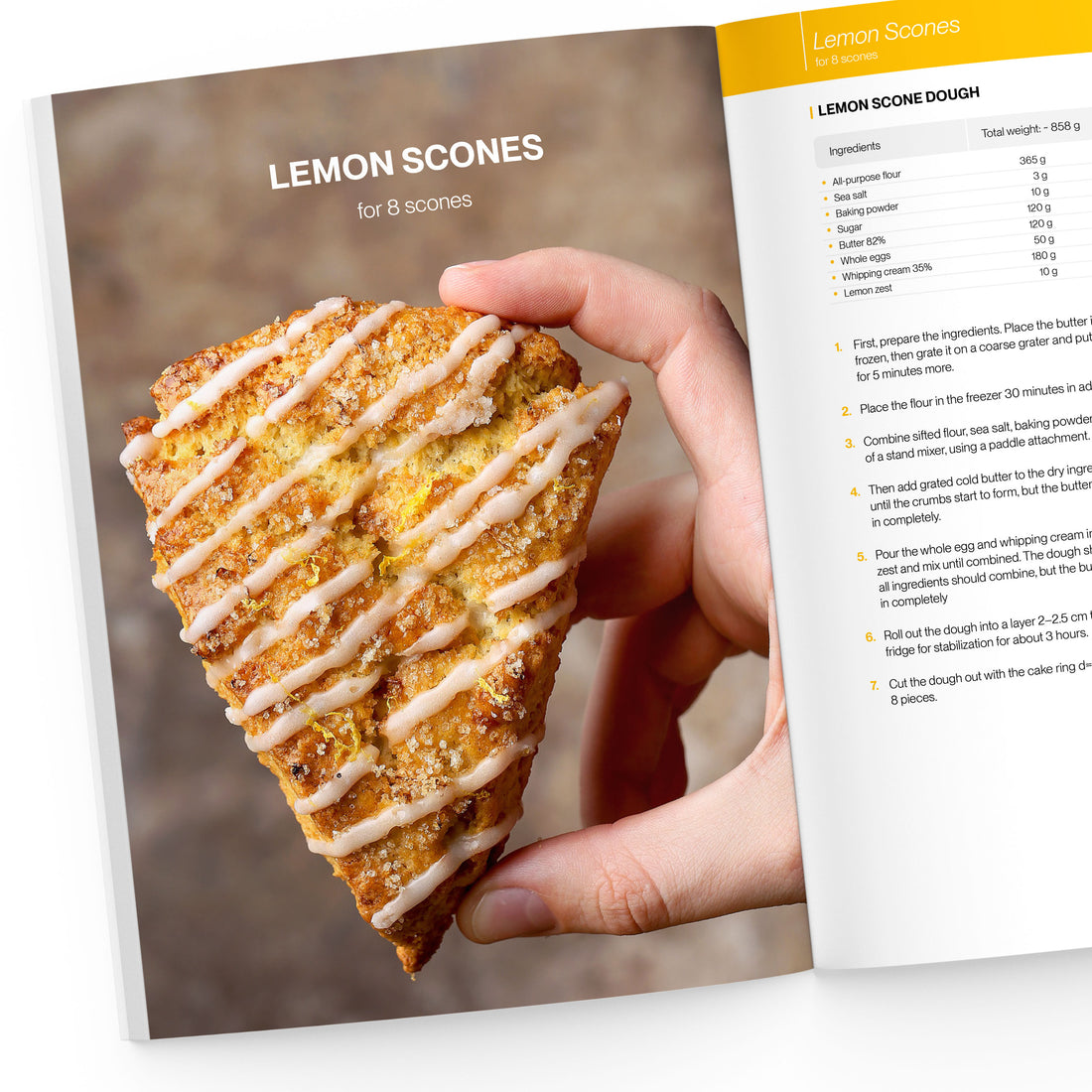 Lemon Scones on the page