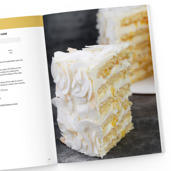 a slice of Maibu Cake on the Fantastic Cakes with Liquer book page