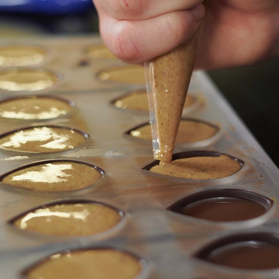 textured chocolate treats