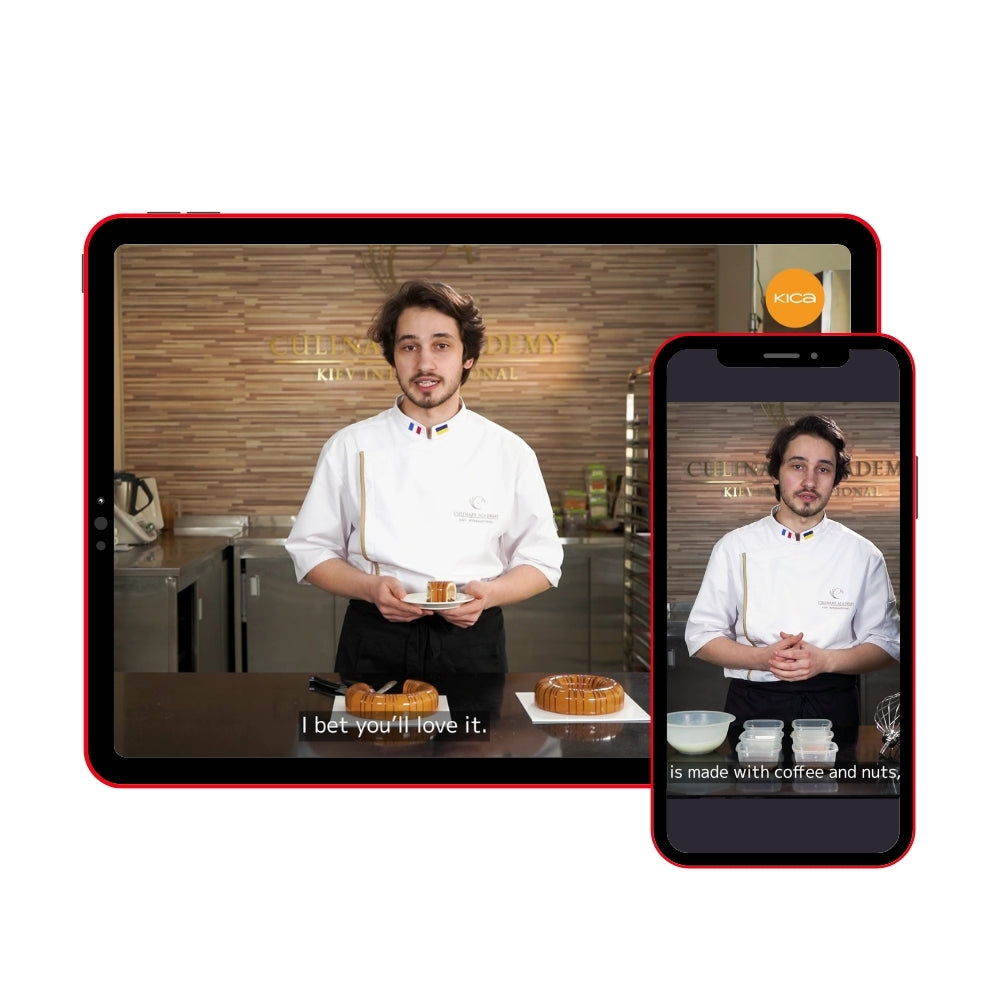 caramel glaze hazelnut dessert