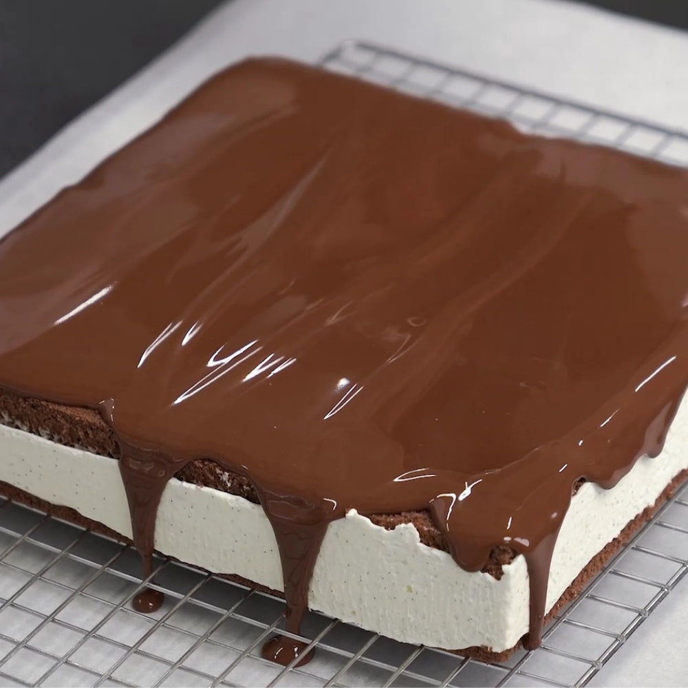 dark chocolate glaze