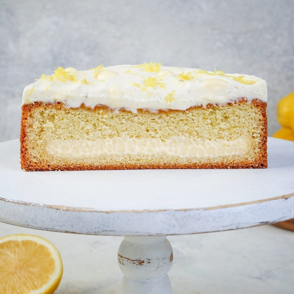 baked lemon pie with curd