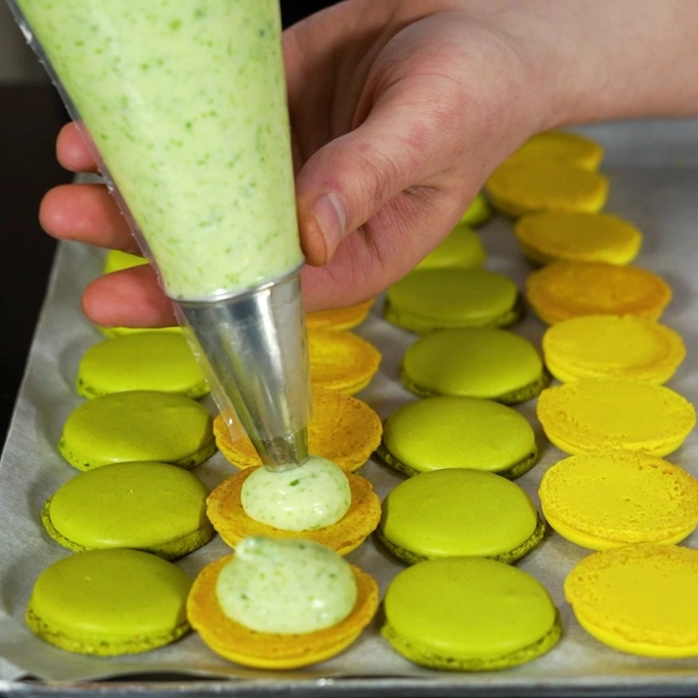 two-colored macarons