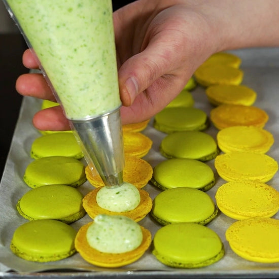 two-colored macarons