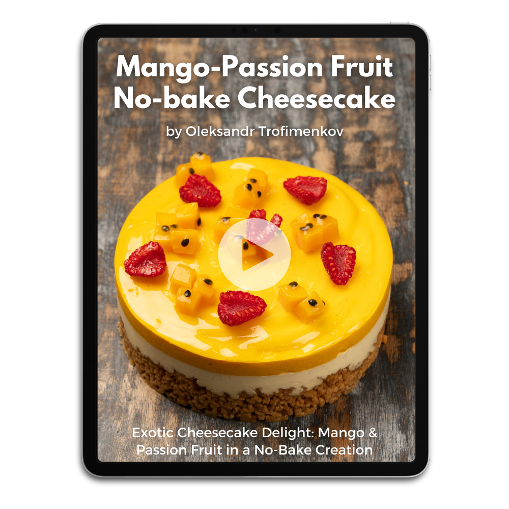 Mango-Passion Fruit No-bake Cheesecake