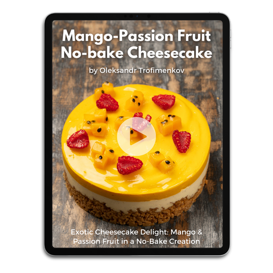 Mango-Passion Fruit No-bake Cheesecake
