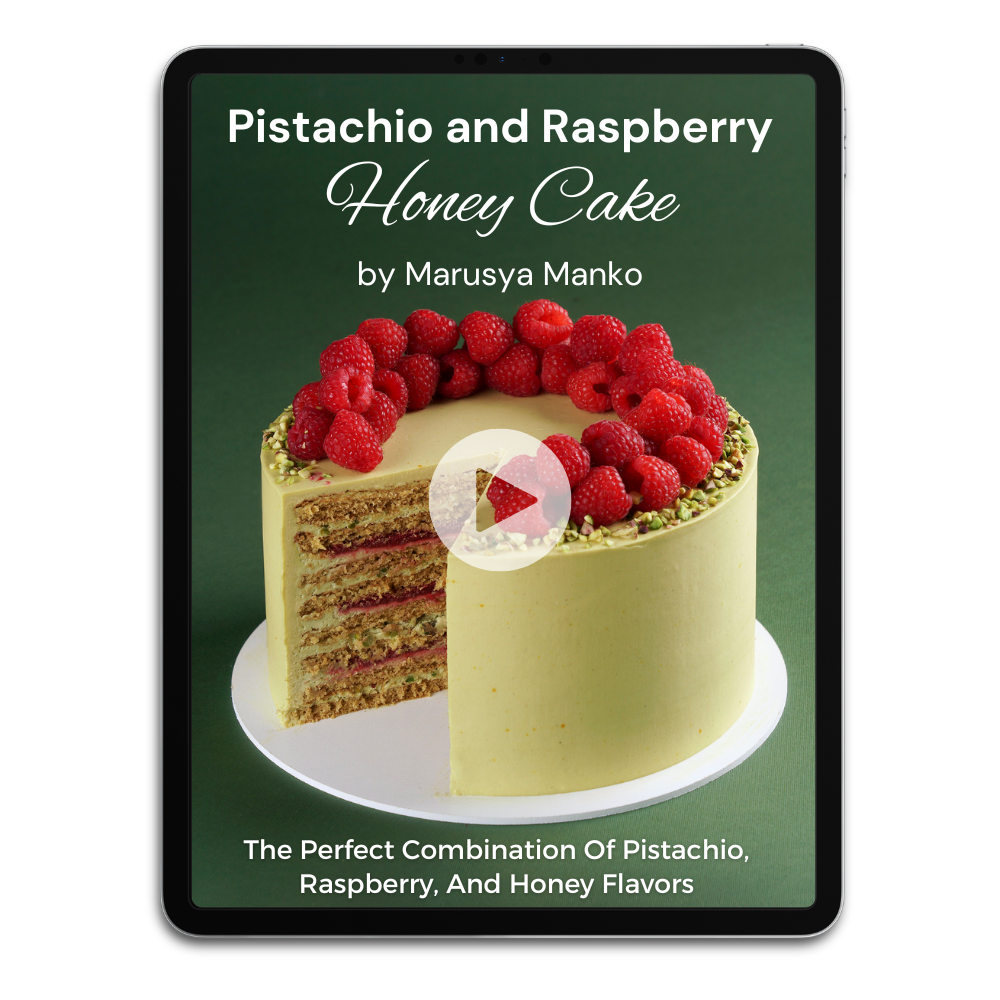 Pistachio and Raspberry Honey Cake