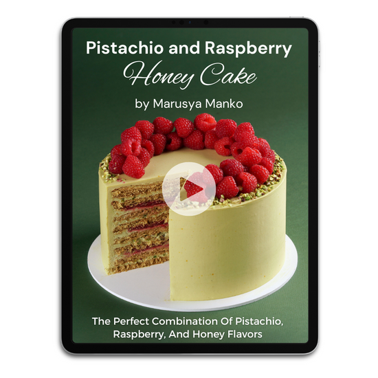 Pistachio and Raspberry Honey Cake
