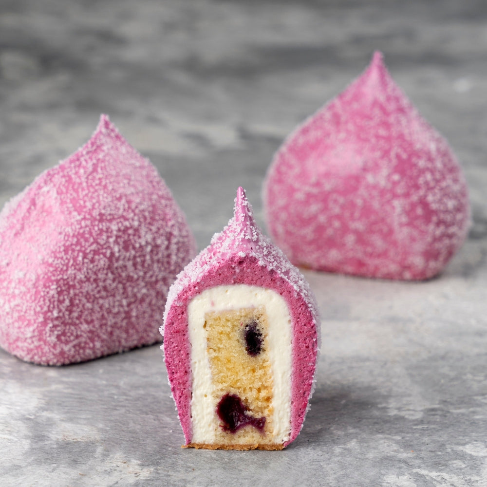 blackcurrant marshmallow dessert