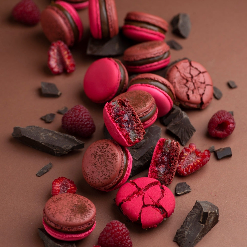 chocolate macarons