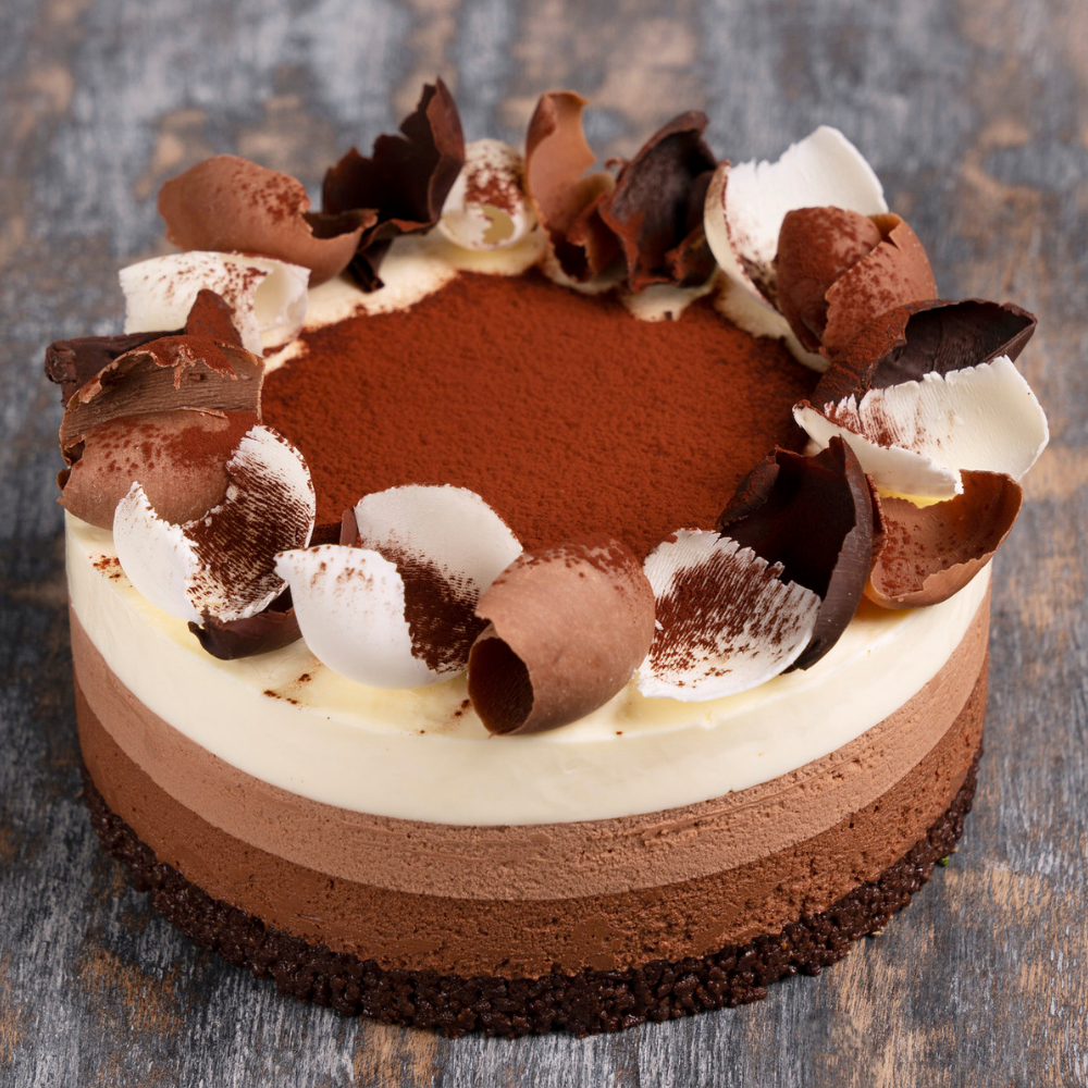 Three Chocolates No-bake Cheesecake Video Class