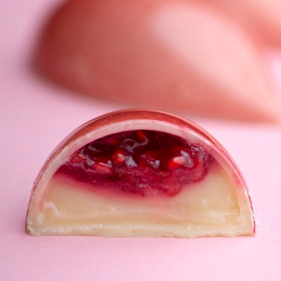 raspberry and yuzu dessert