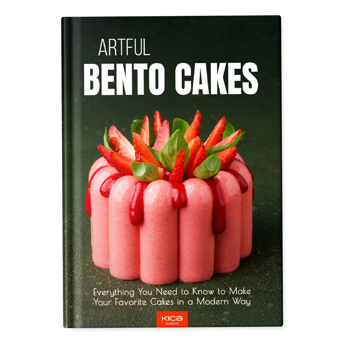 Artful Bento Cakes cover displays Strawberry Bento Cake