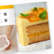 Page of Artful Bento Cakes e-book displaying Orange Bento Cake Page with cake's cut view